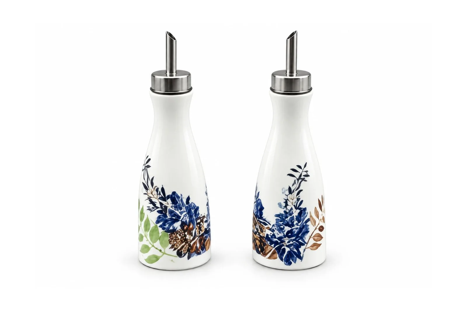 Porcelain Oil & Vinegar Cruets Set 2 pcs – Floral