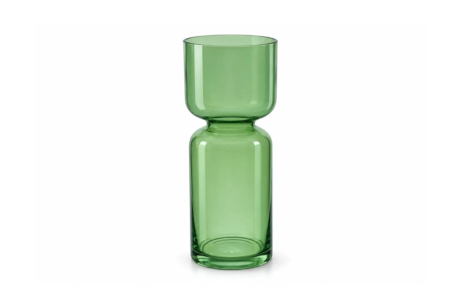 Green Glass Vase – 20.1 cm