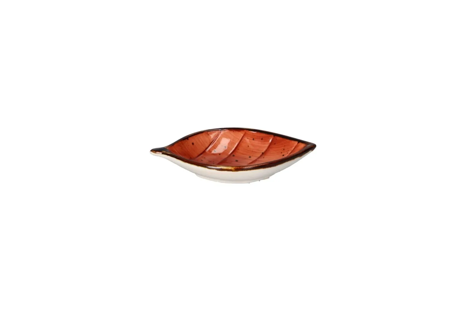 طبق صوص بورسلين على شكل ورقة