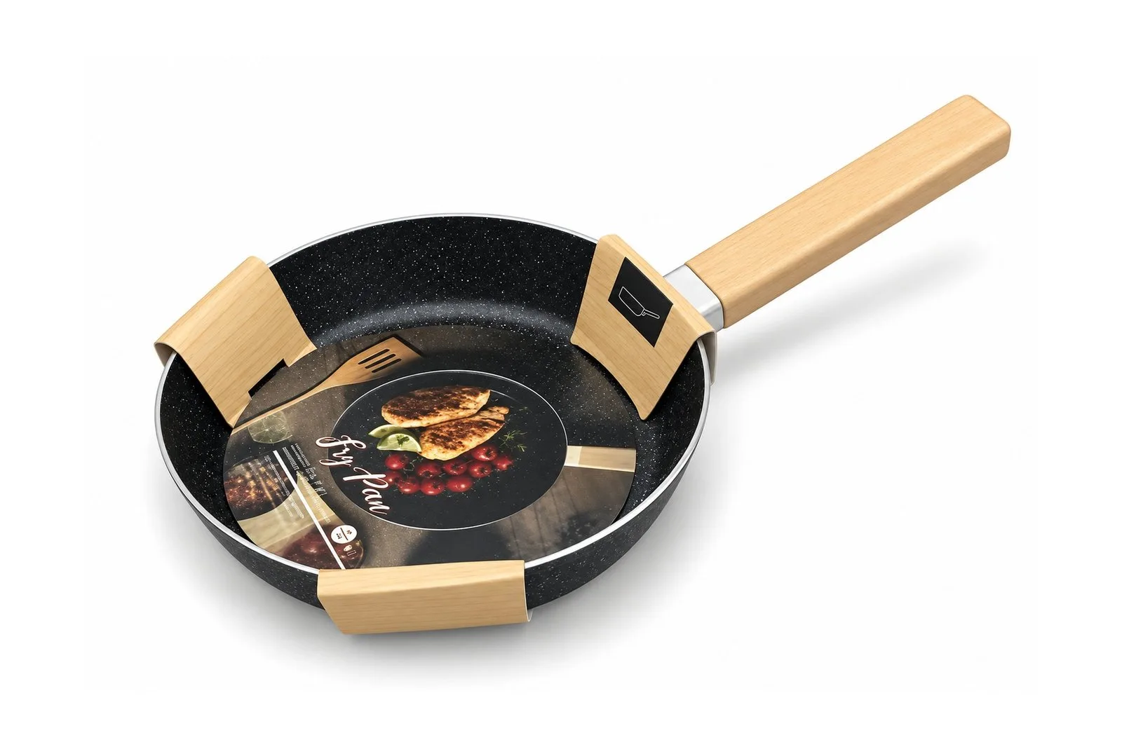 Granite Non-Stick Aluminium Fry Pan 20 cm – Grey