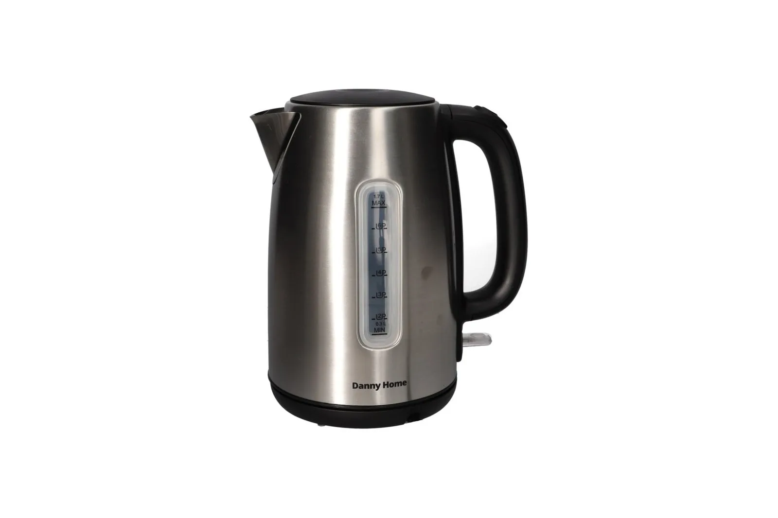 Stainless Steel Electric Kettle Black and Silver 1.7 L