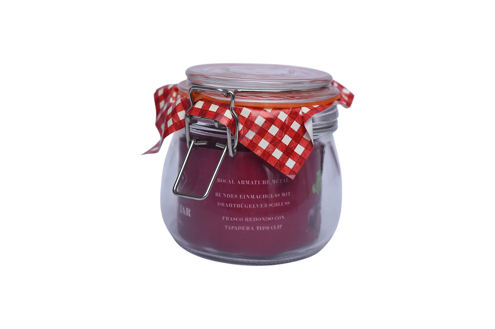 Round Glass Clip-Top Storage Jar 500 ml