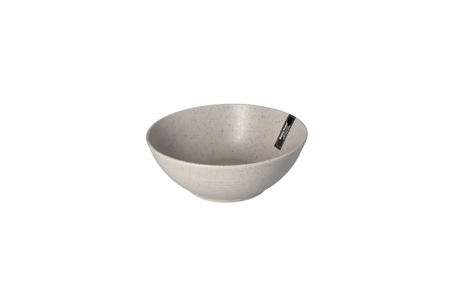 Porcelain Dotted Salad Bowl Grey