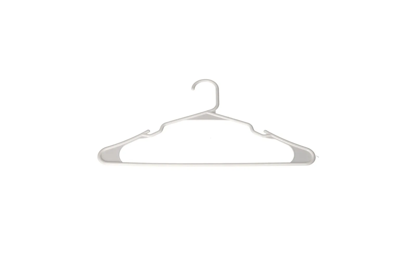 Plastic Clothes Hangers White 10 Pcs