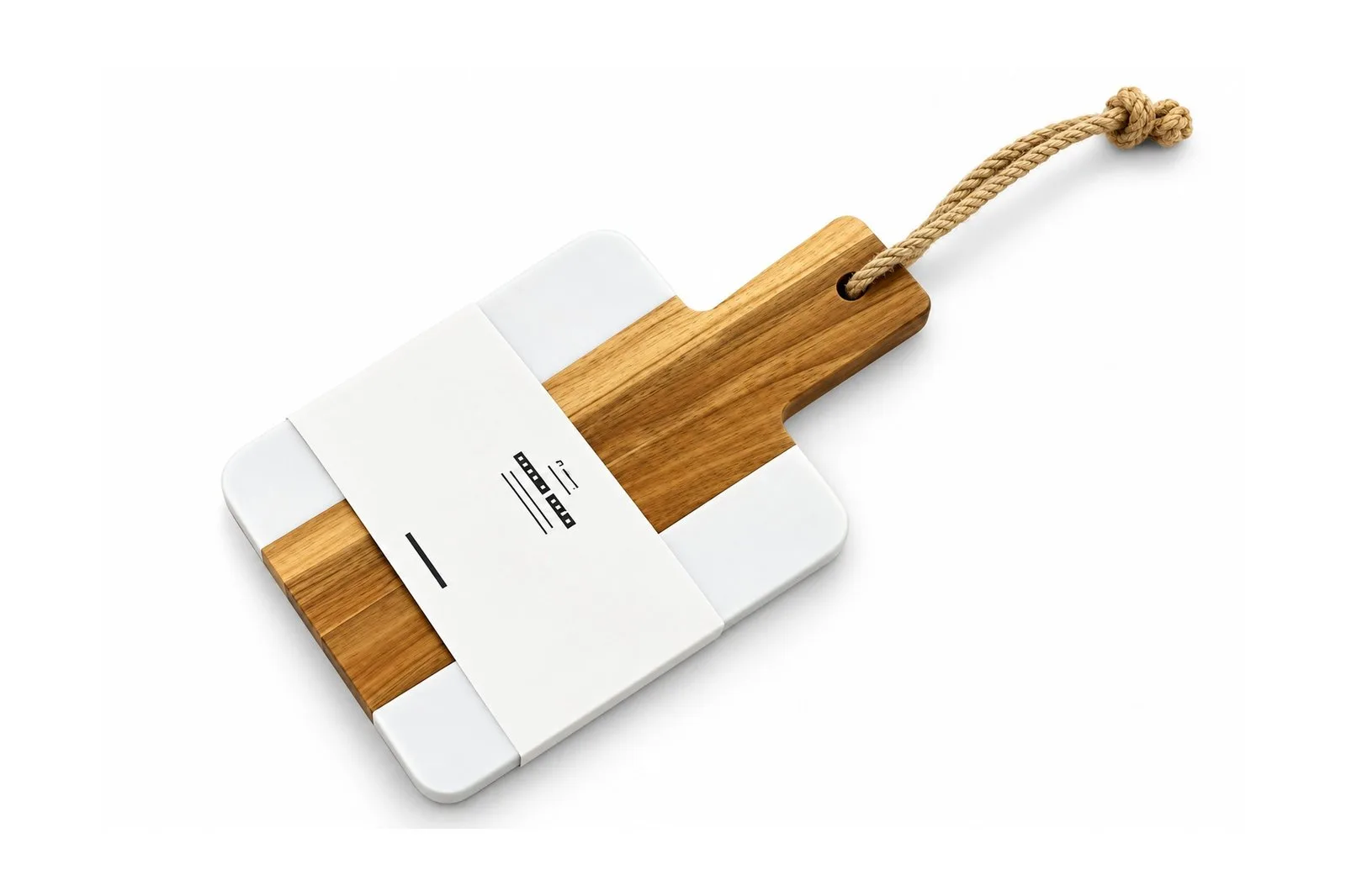 Marble & Wood Serving Board 25 x 15 cm