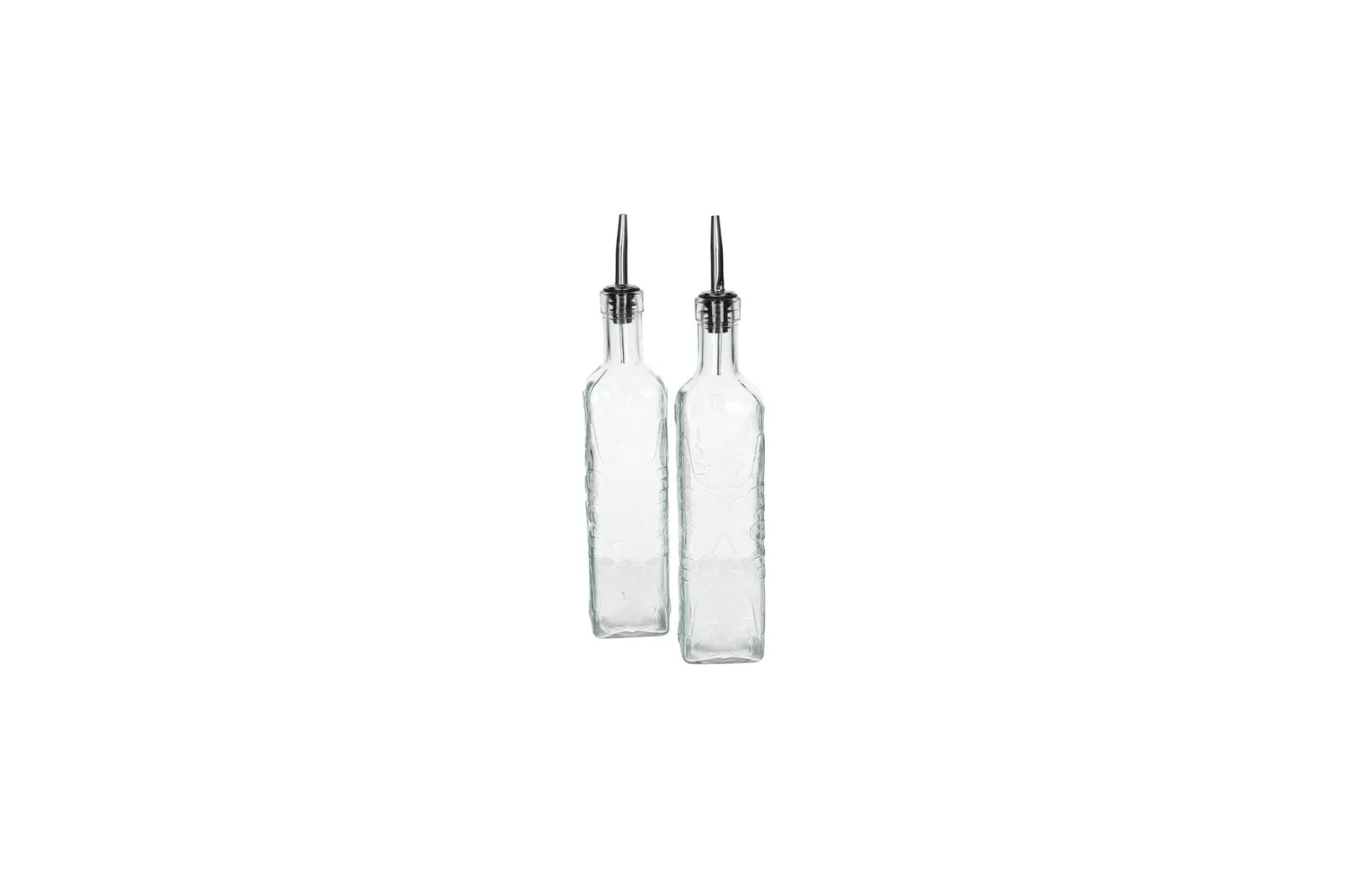 Glass Oil and Vinegar Bottles Set 2 Pcs 550 ml