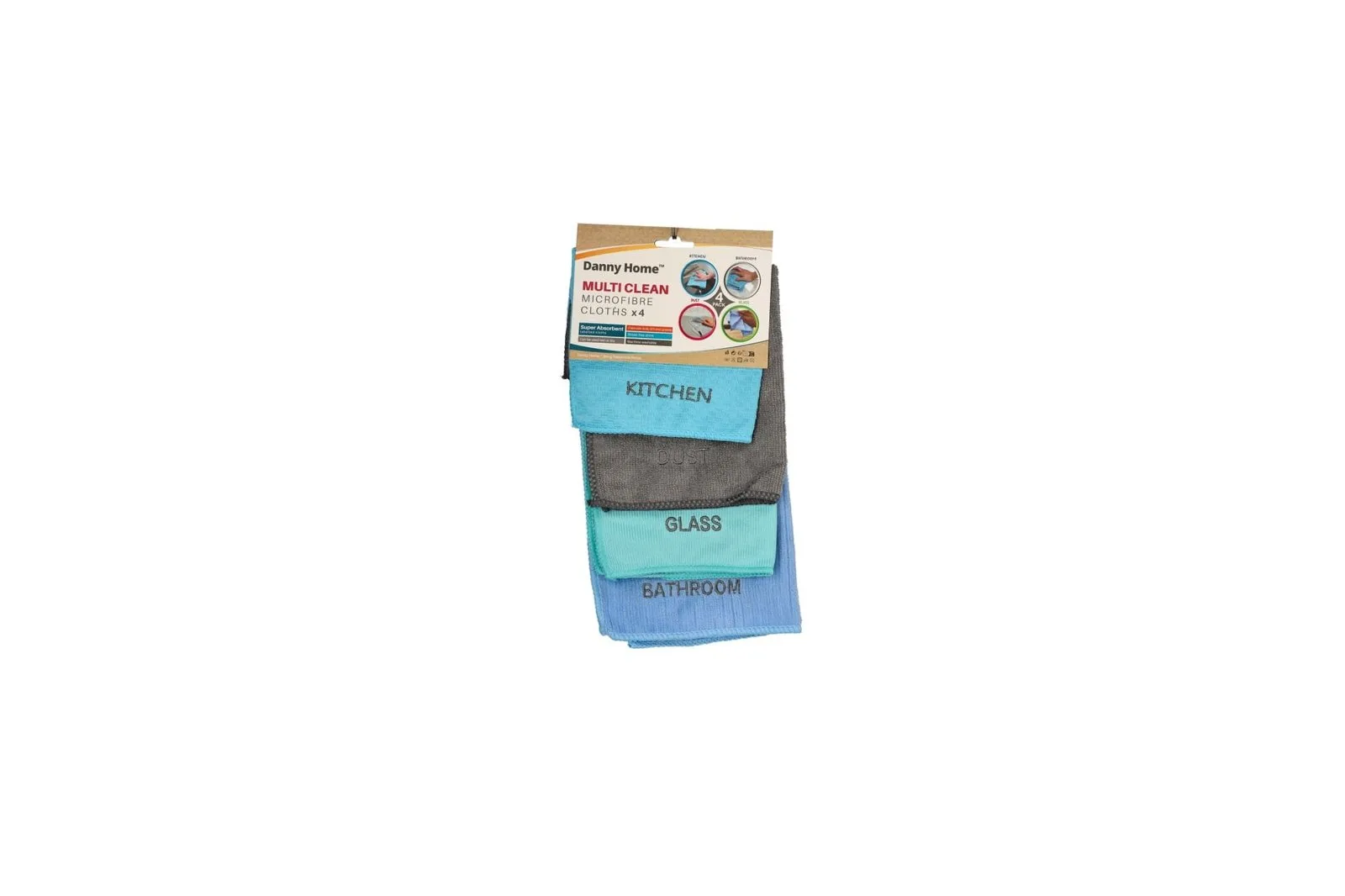 Microfiber Cleaning Cloths Set 4 Pcs