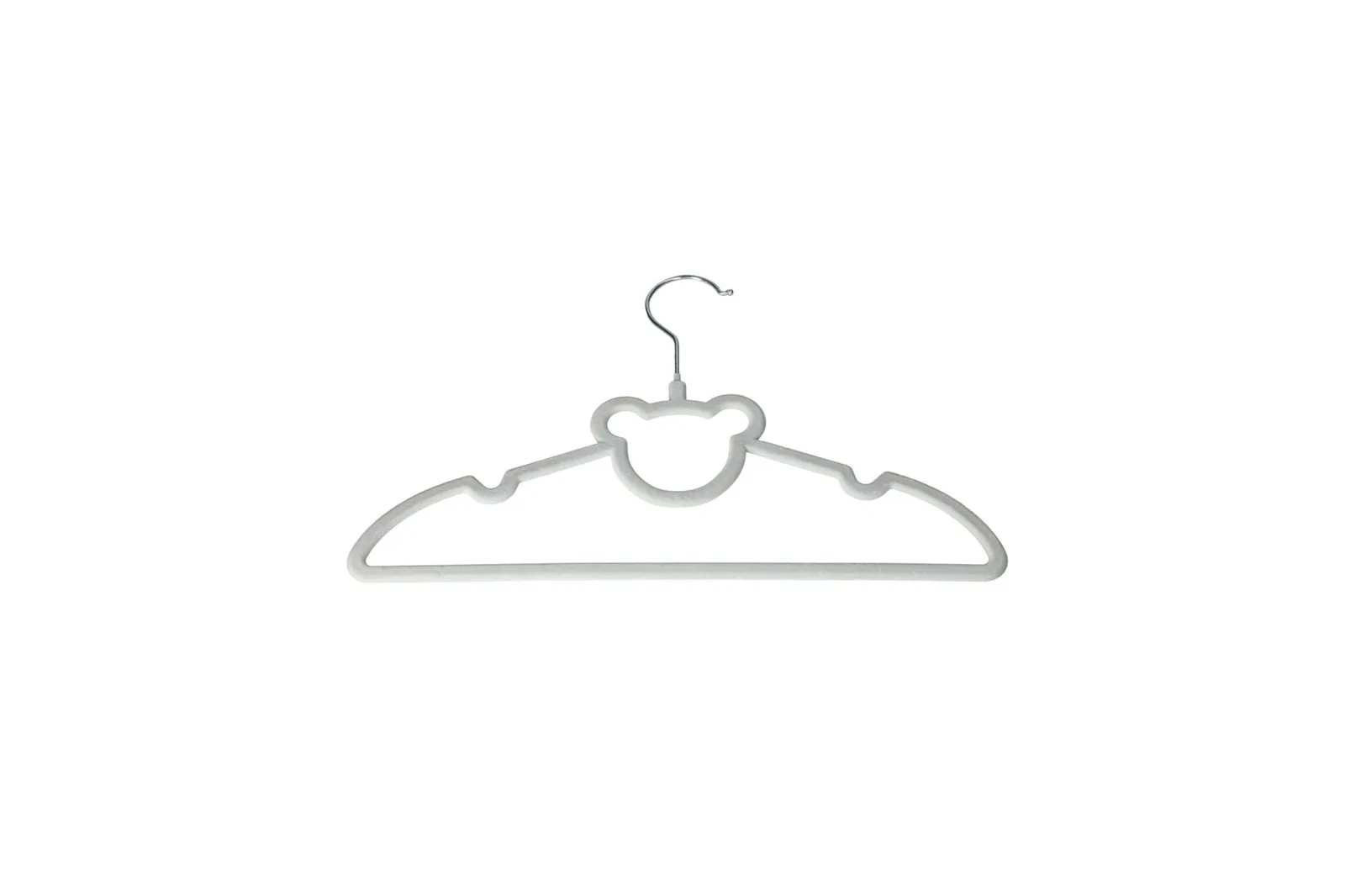 Kids Velvet Clothes Hangers Teddy Bear Blue 10 Pcs