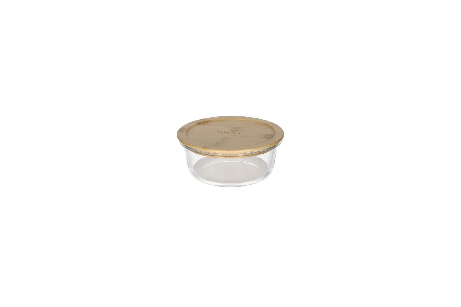 Borosilicate Glass Food Container with Bamboo Lid 620 ml