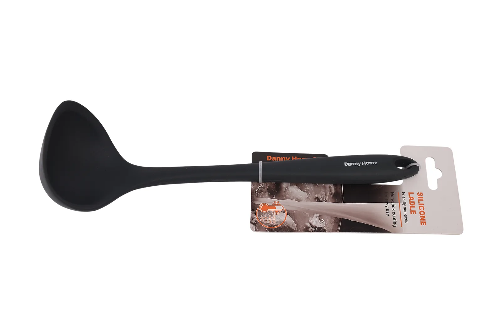 Silicone Soup Ladle 27.5 cm – Dark Grey
