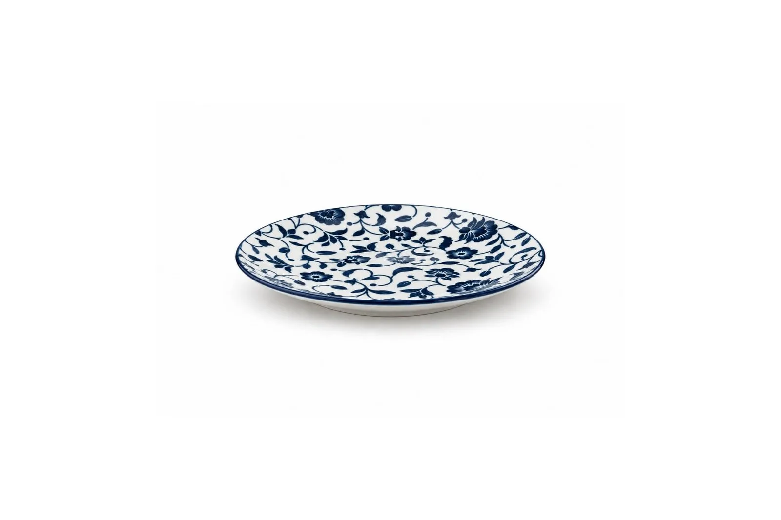 Porcelain Blue Floral Side Plate
