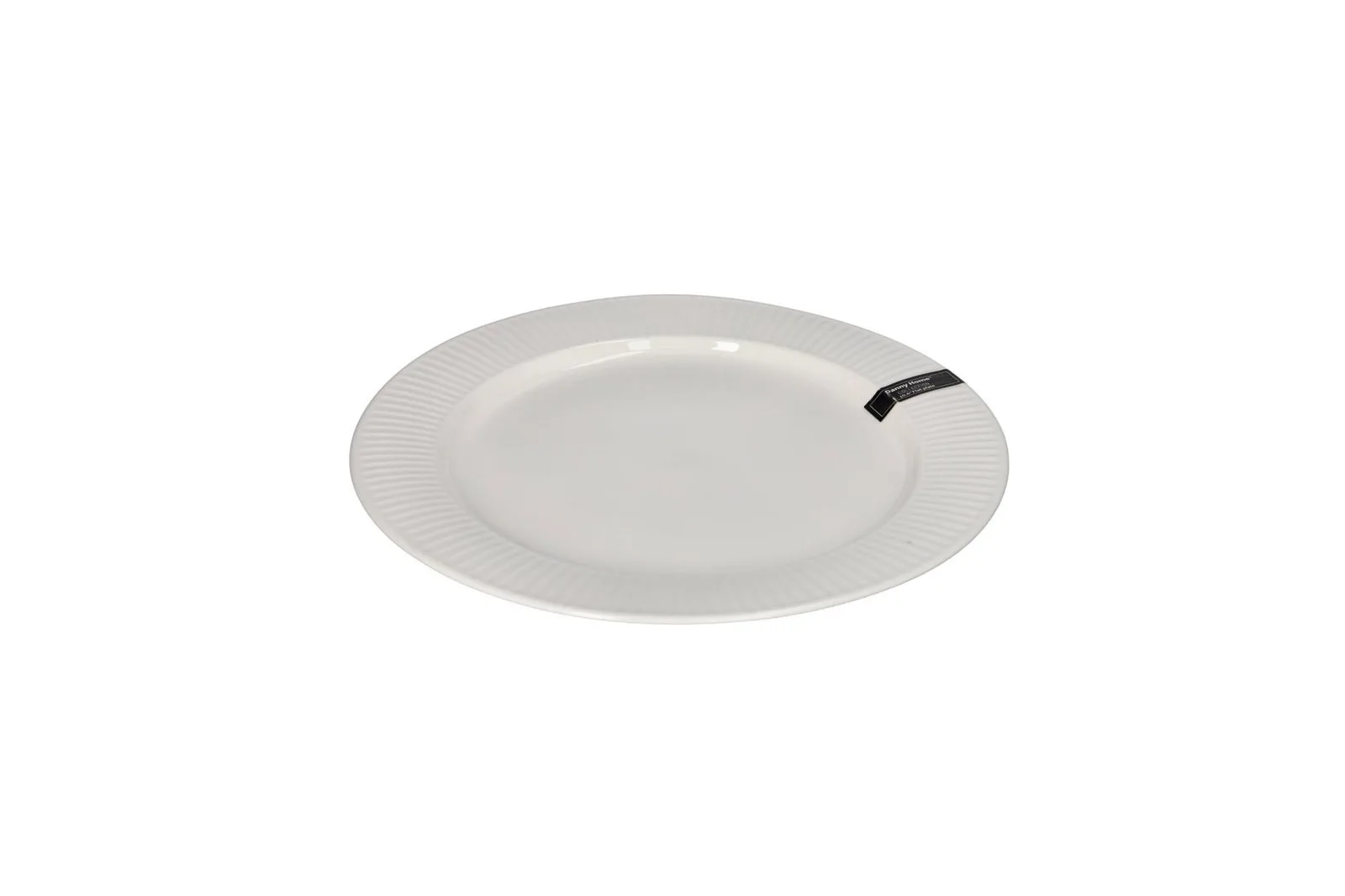 Porcelain Striped Dinner Plate