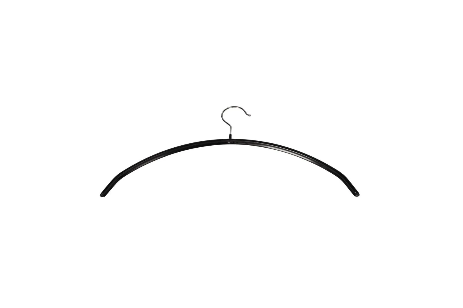 Non Slip Metal Clothes Hangers Black 5 Pcs