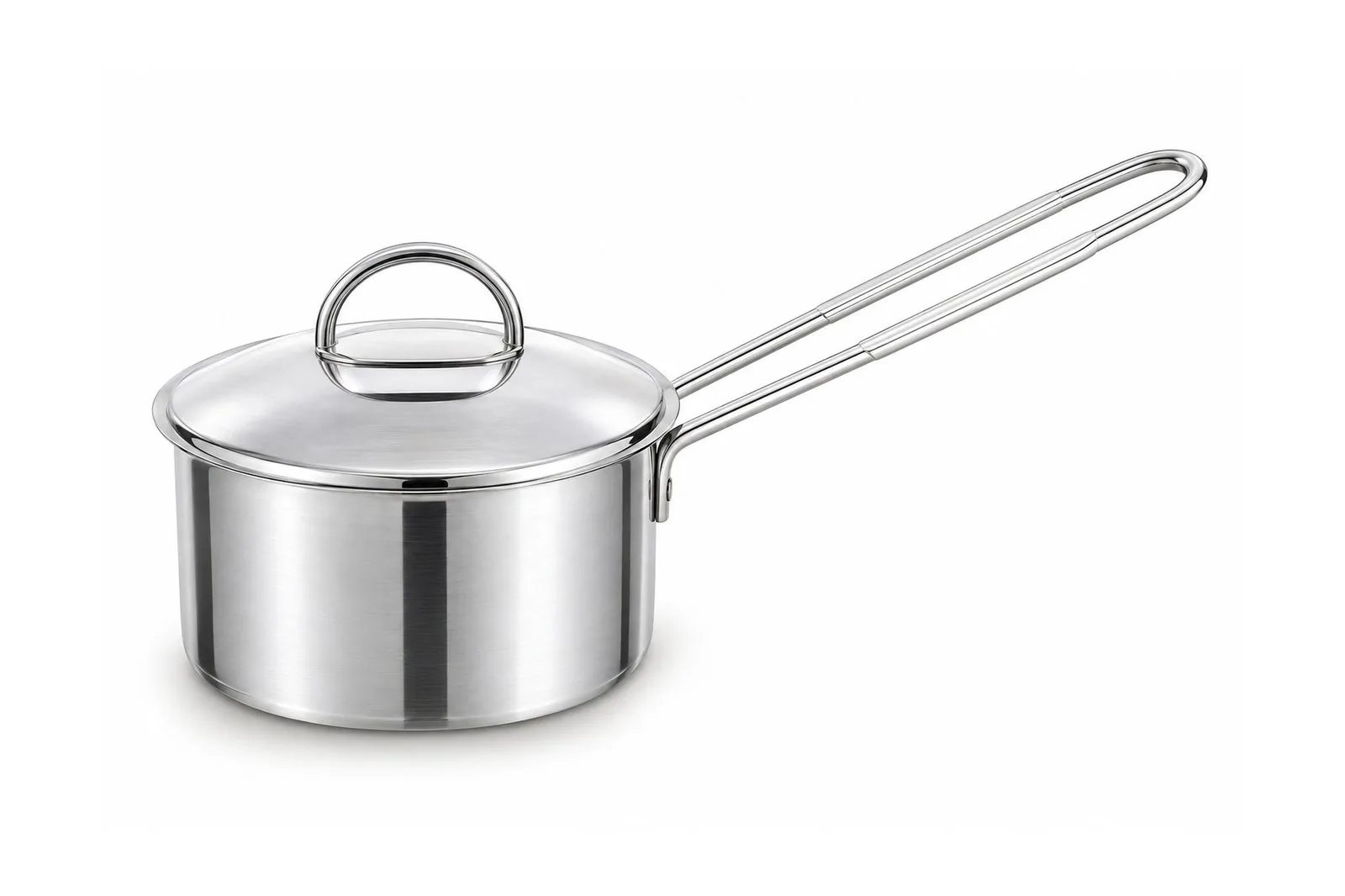 Stainless Steel Saucepan with Glass Lid 16 cm – 1.9 L