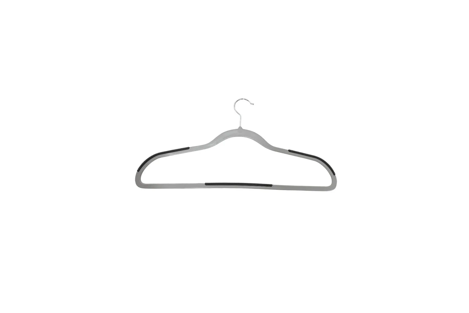 Plastic Clothes Hangers Grey 10 Pcs