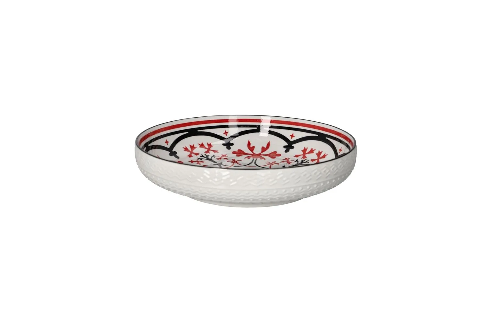 Porcelain Bohemian Floral Salad Bowl