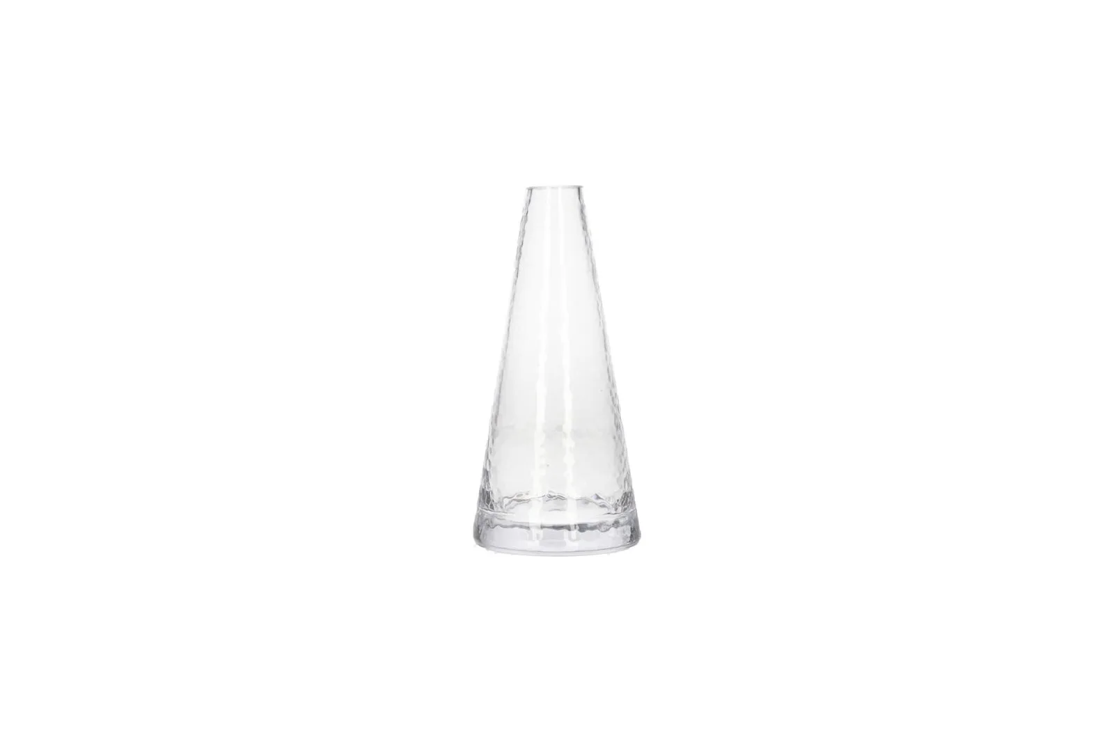 Bubble Pattern Glass Flower Vase