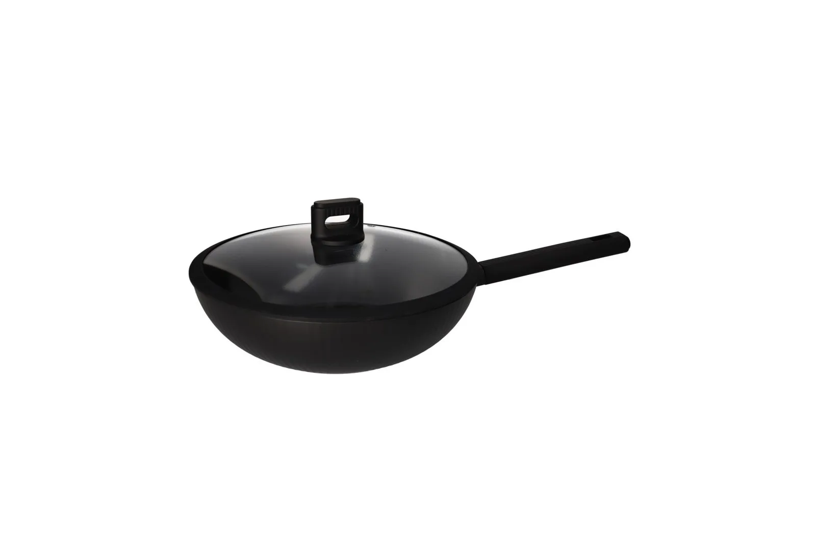 Forged Aluminium Non Stick Deep Wok with Lid