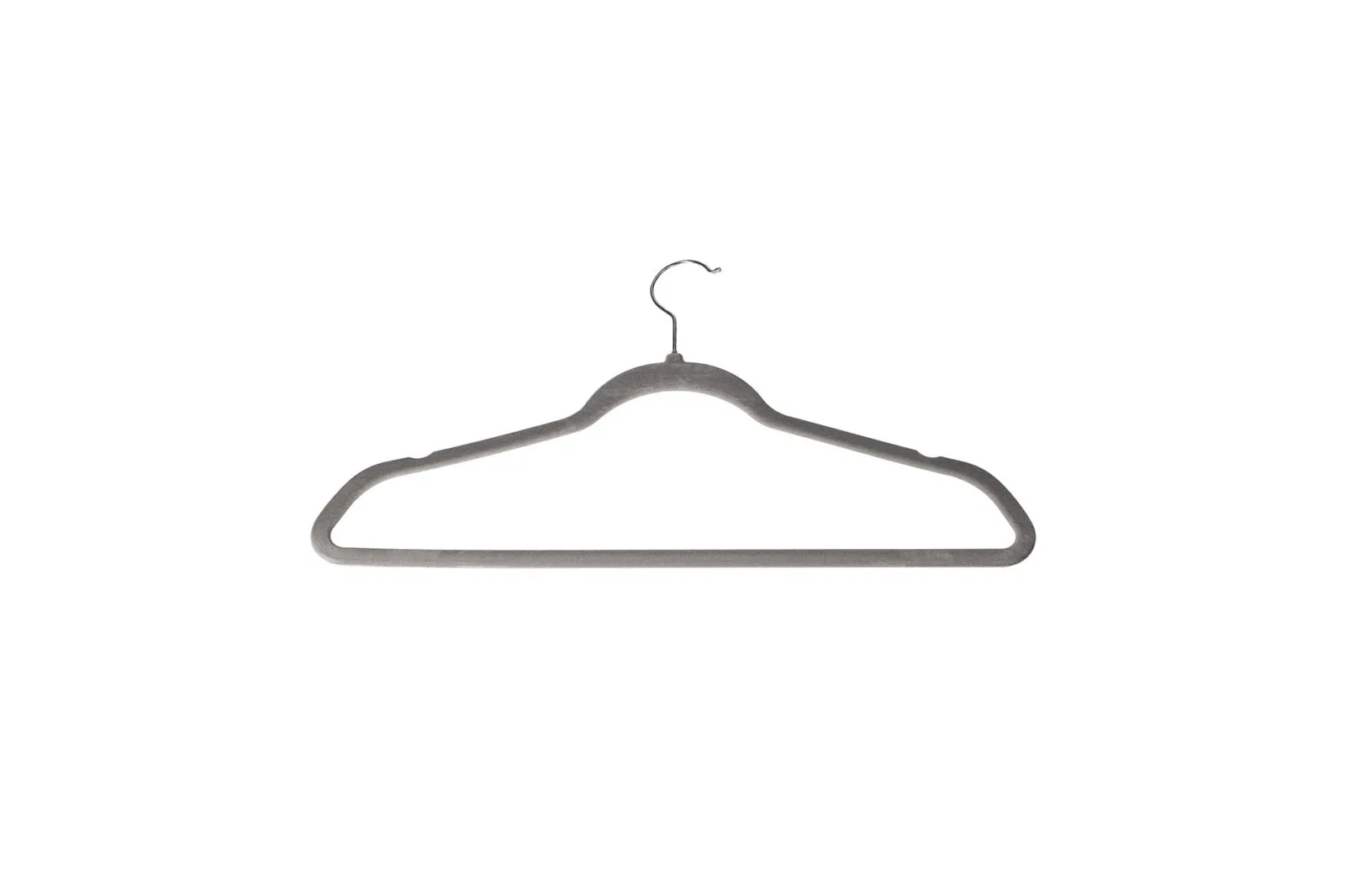 Velvet Clothes Hangers Grey 25 Pcs