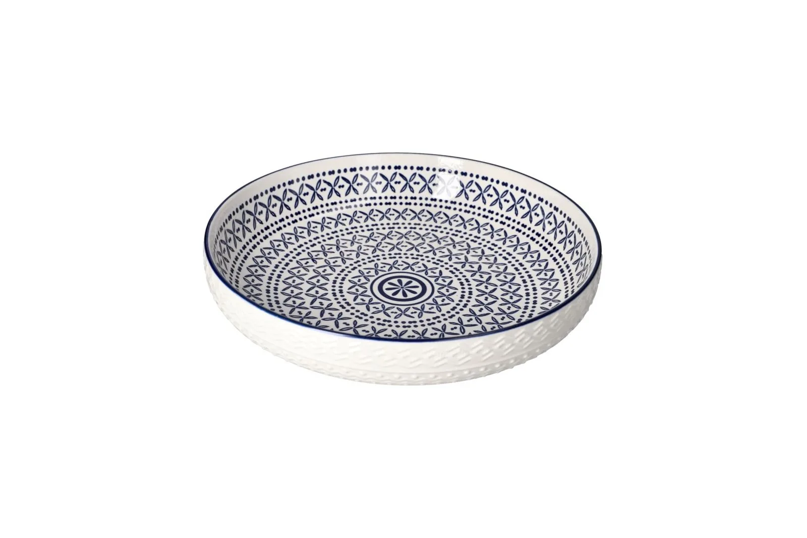 Porcelain Bohemian Floral Large Salad Bowl
