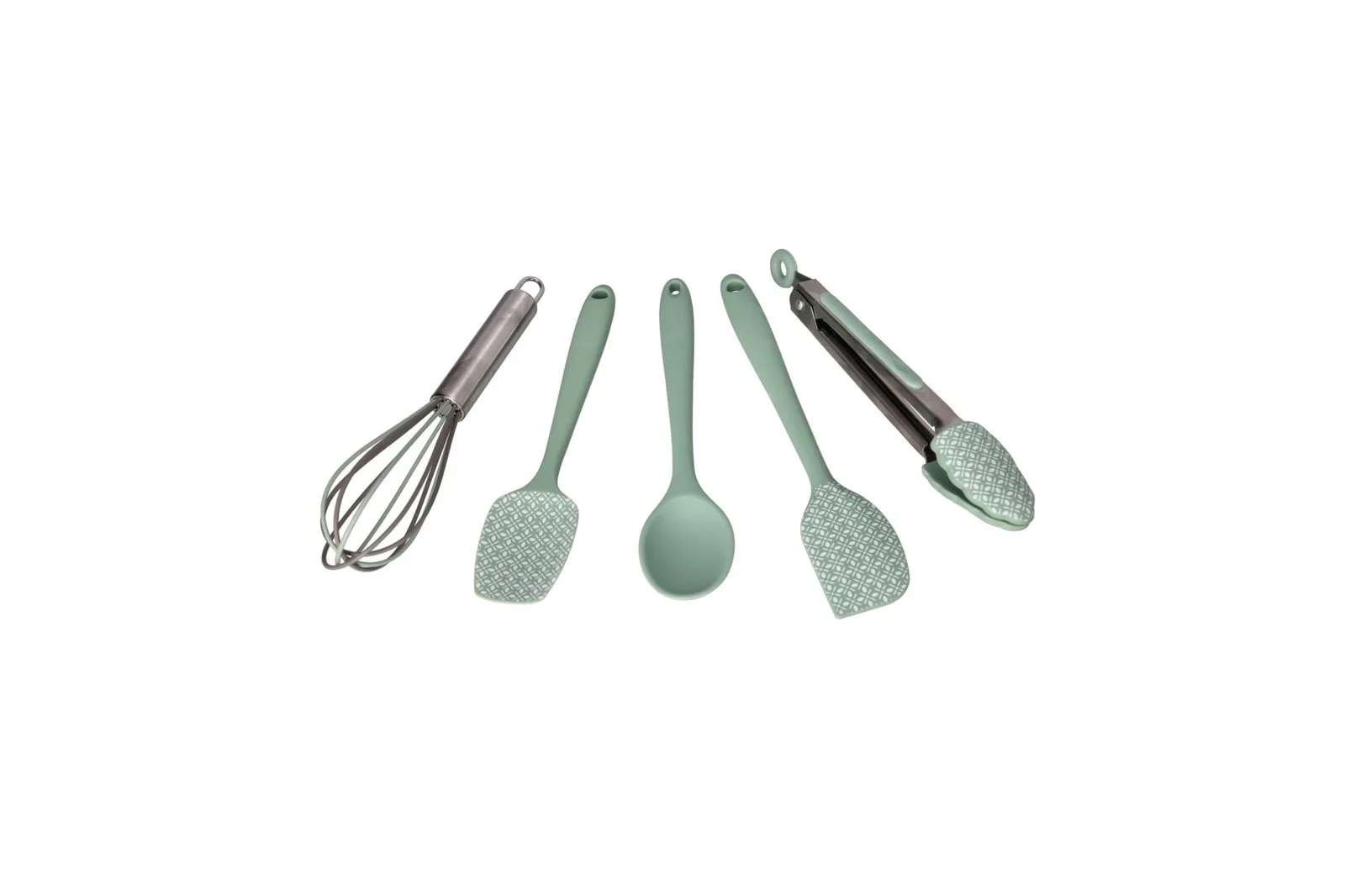 Silicone Mini Utensil Set 5 Pcs Green