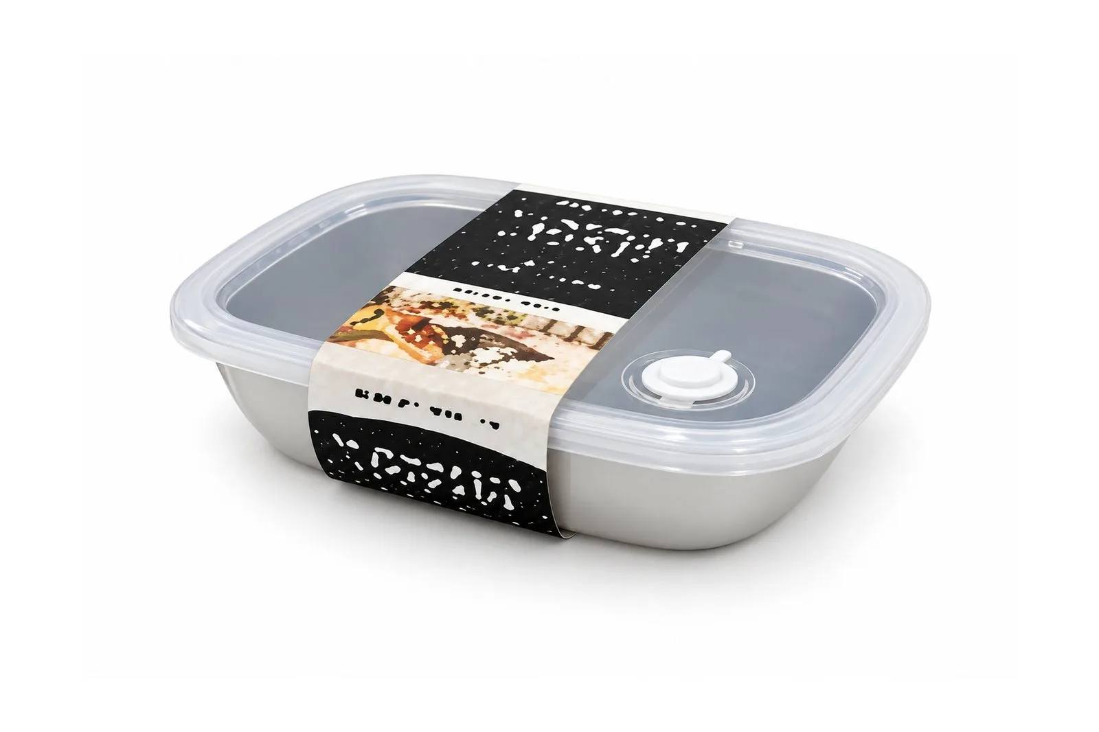 Stainless Steel 304 Food Container 700 ml with Vented Lid