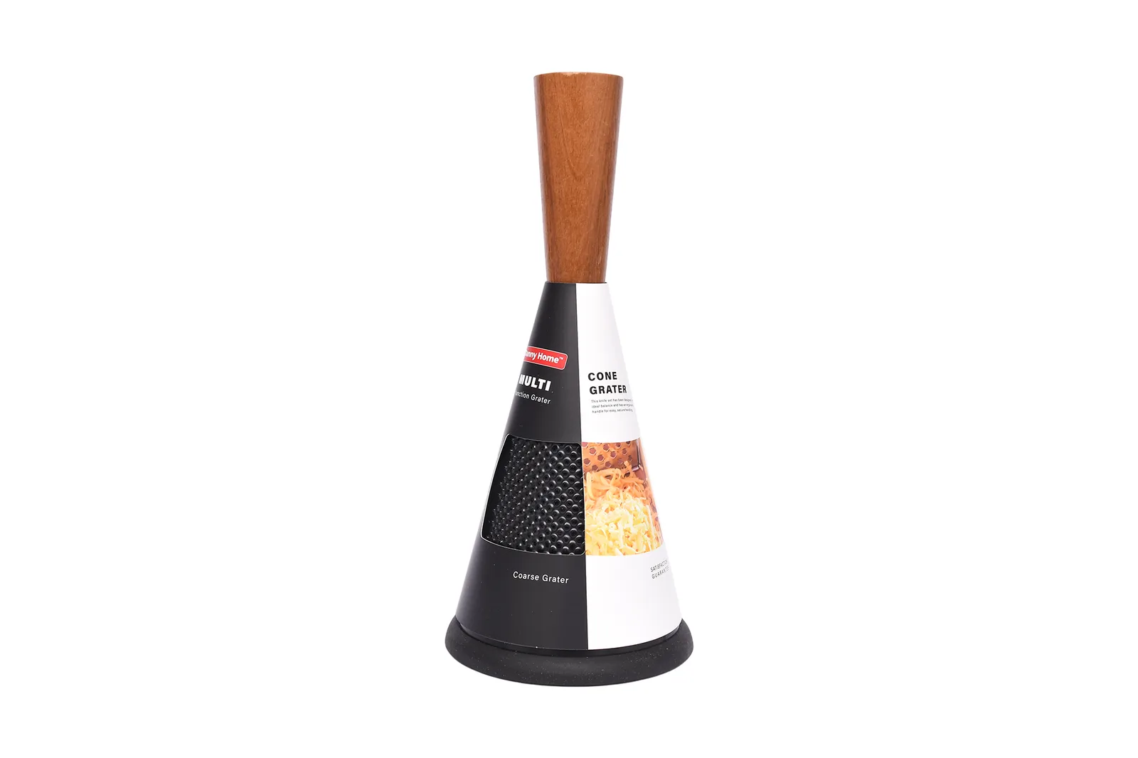 Stainless Steel Cone Grater with Acacia Wood Handle 29 cm
