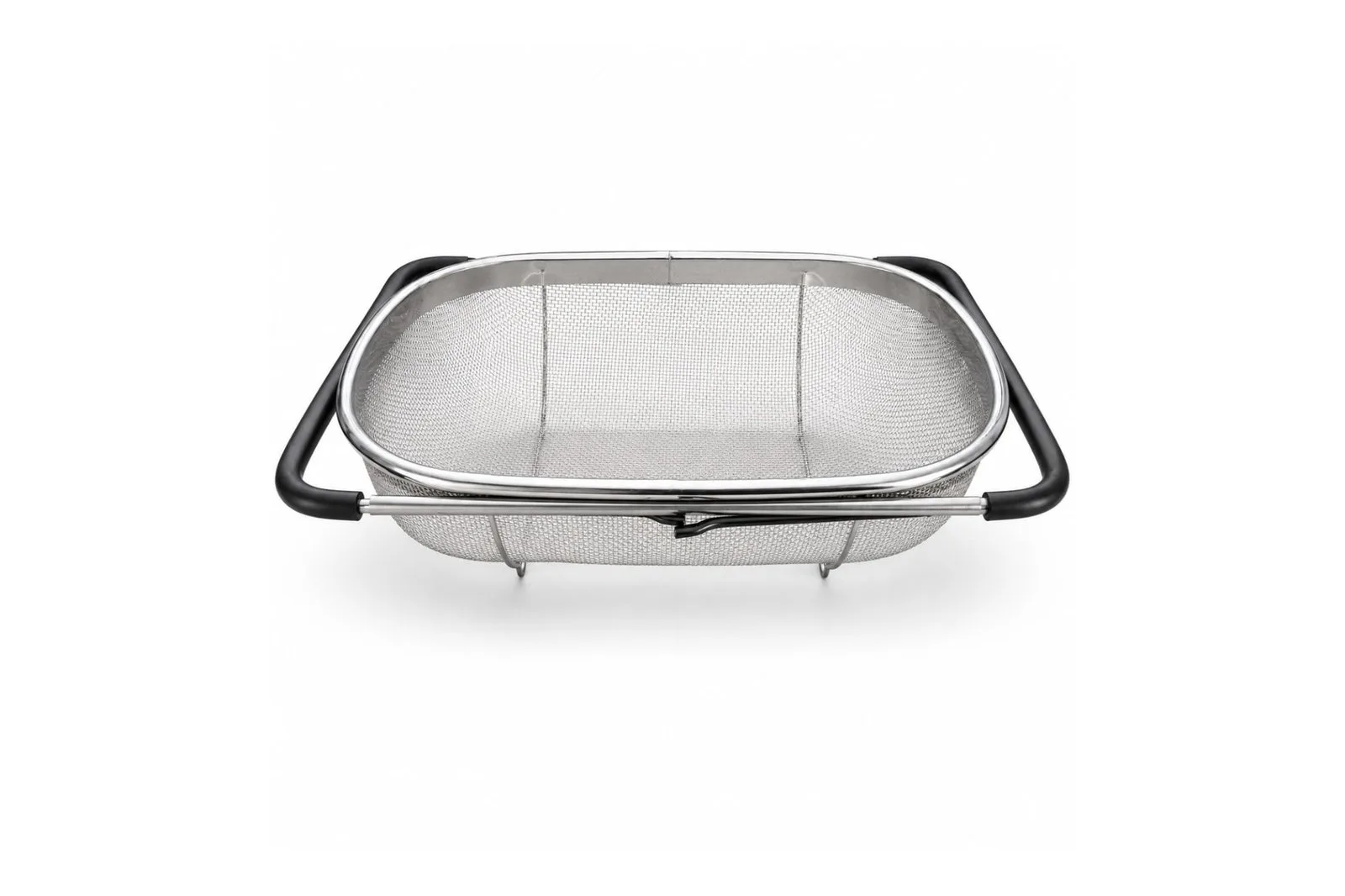 Stainless Steel Square Washing Basket with Extendable Handles