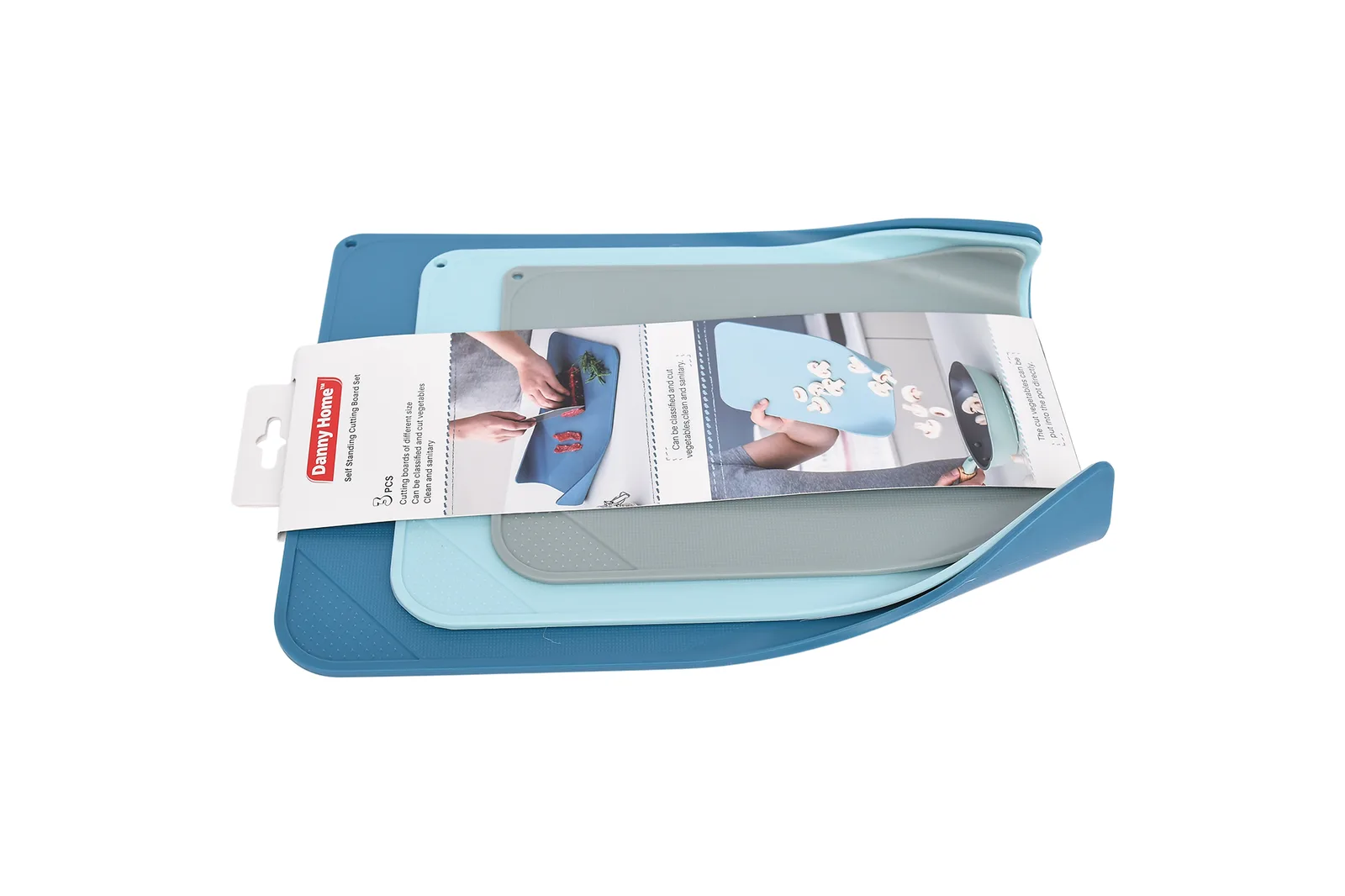 Plastic Cutting Boards Set 3 Pieces – Blue