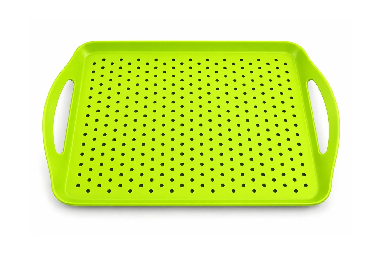 Anti-Slip Serving Tray with Handles 45.5 x 32 – Lime Green