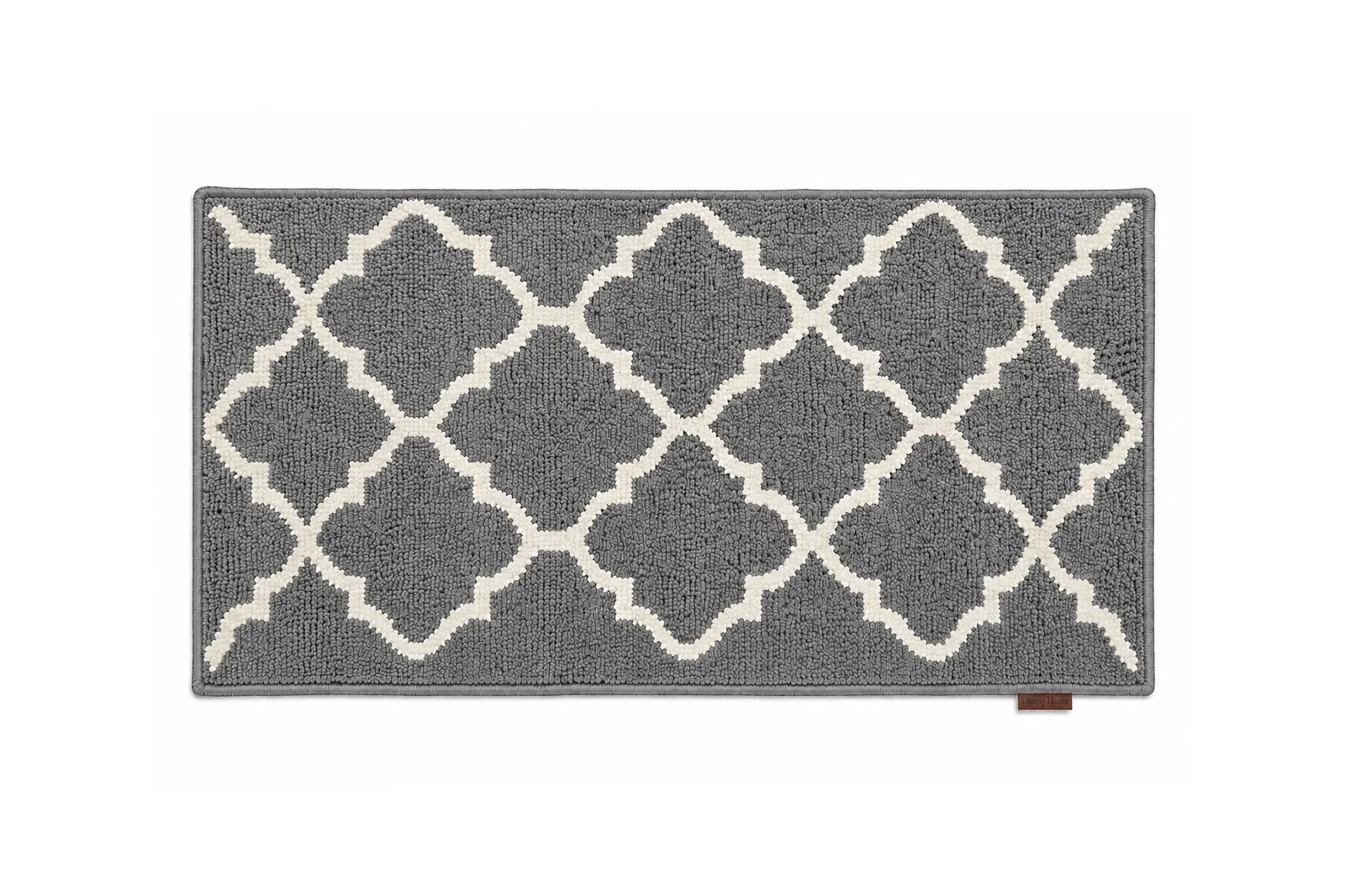 Polypropylene Door Mat 50 x 80 cm – Grey Trellis