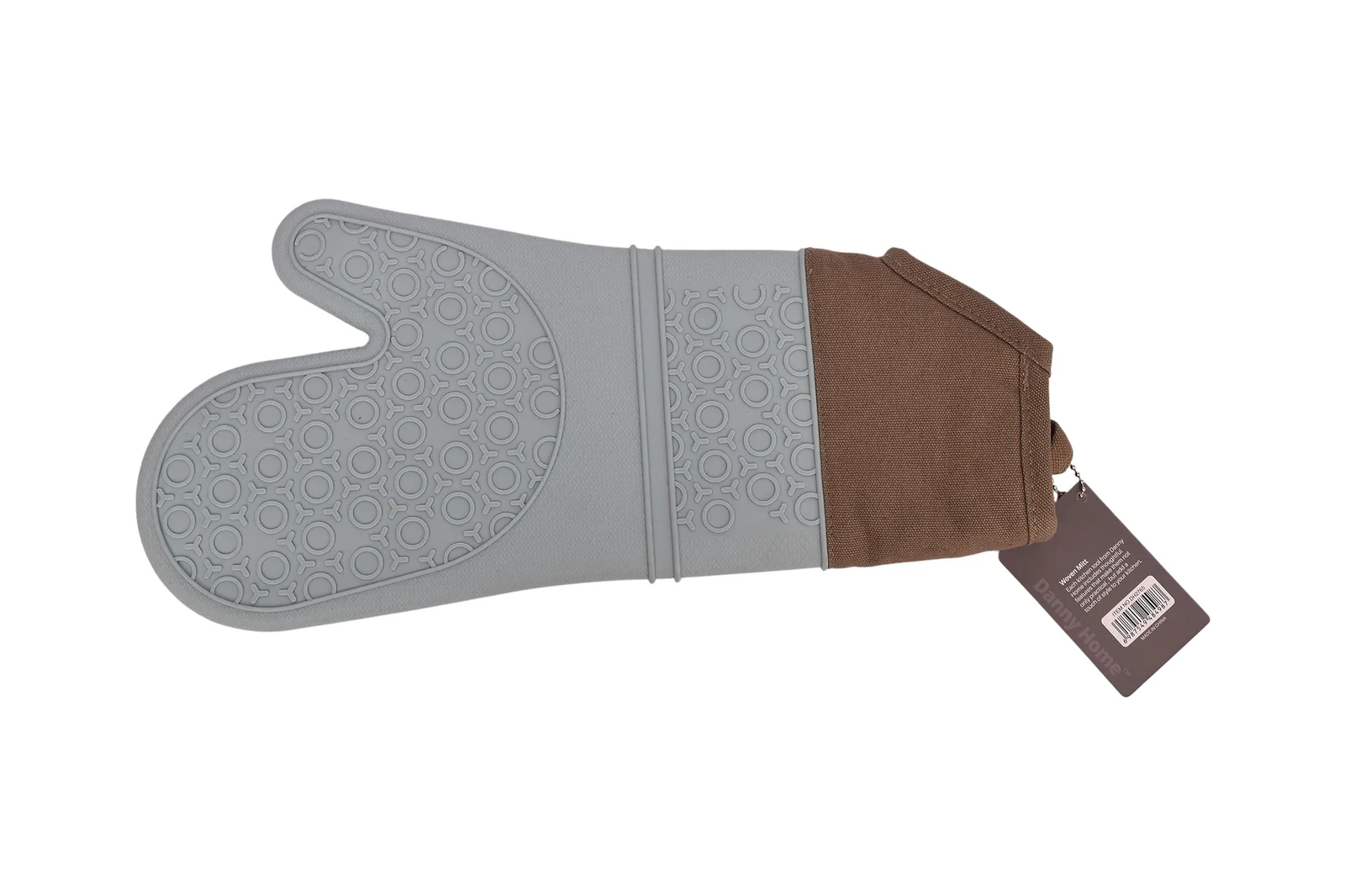 Silicone Oven Mitt with Cotton Cuff 38.5 cm – Mint Green