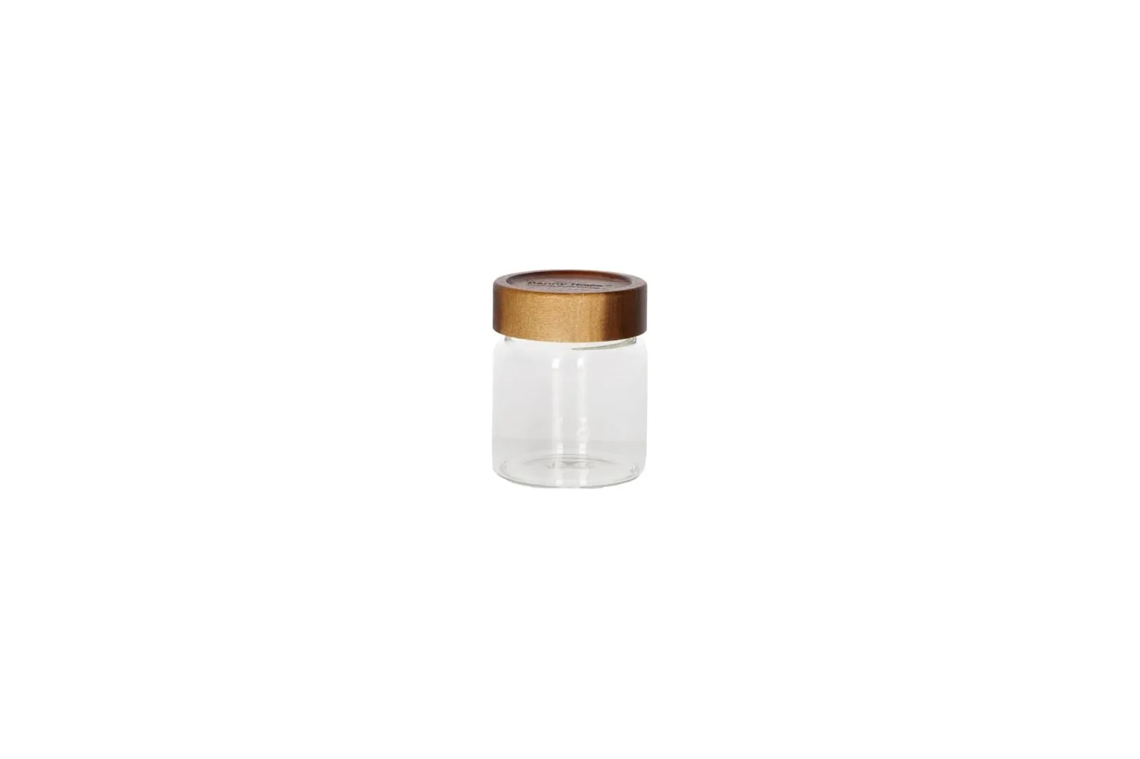 Glass Storage Jar with Acacia Wood Lid 340 ml