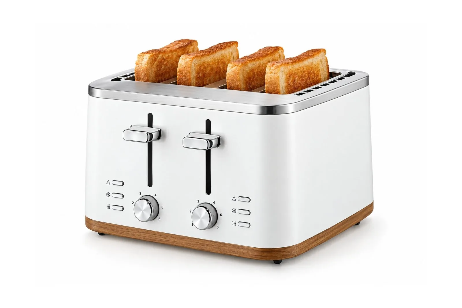 Stainless Steel 4-Slice Toaster 1600W