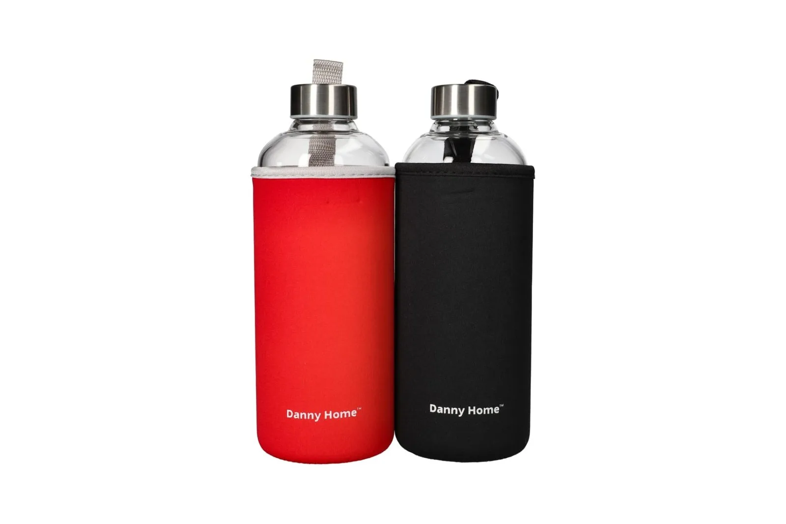 Glass Water Bottle with Protective Cover 1000 ml