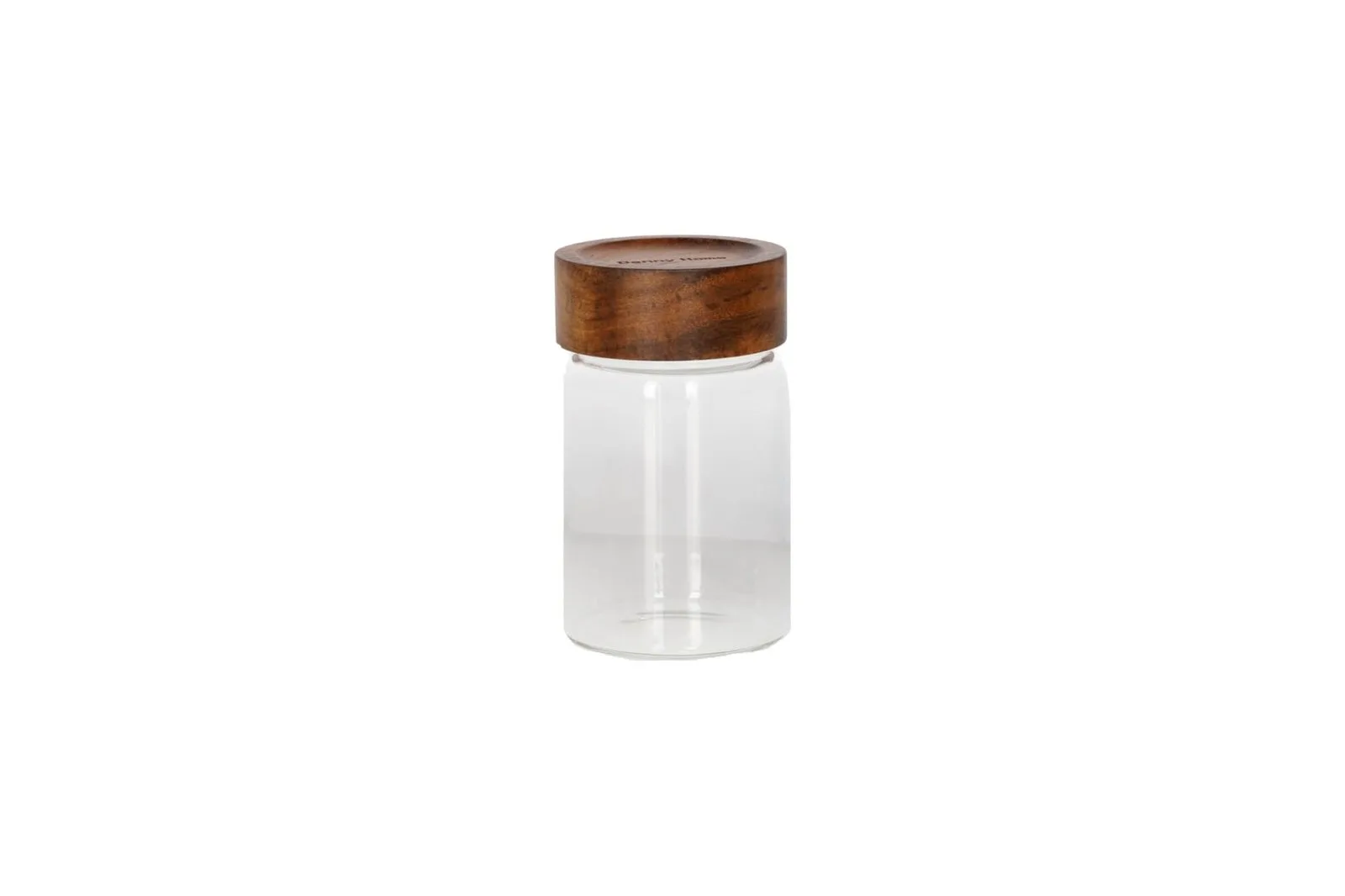 Glass Storage Jar with Acacia Wood Lid 260 ml
