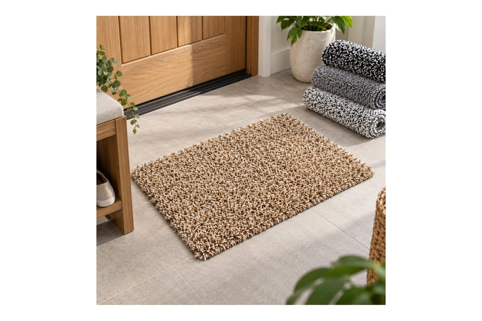 Absorbent Non Slip Shaggy Carpet Mat
