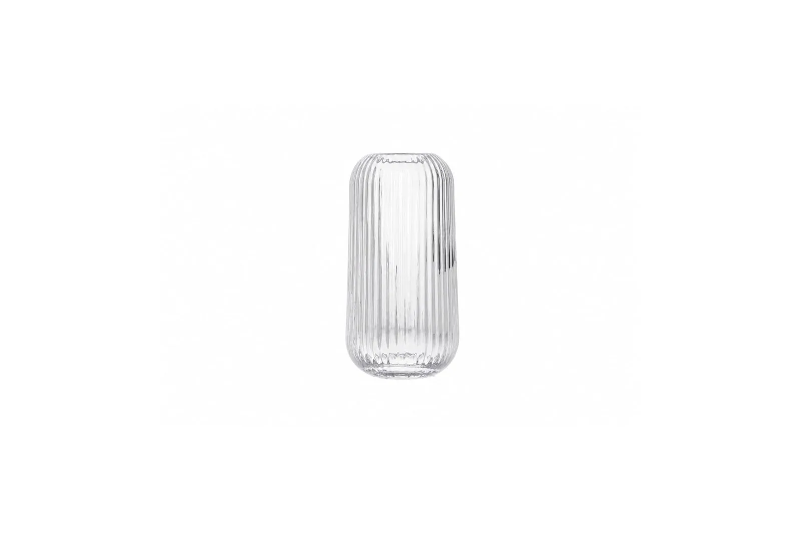 Striped Glass Flower Vase 630 ml