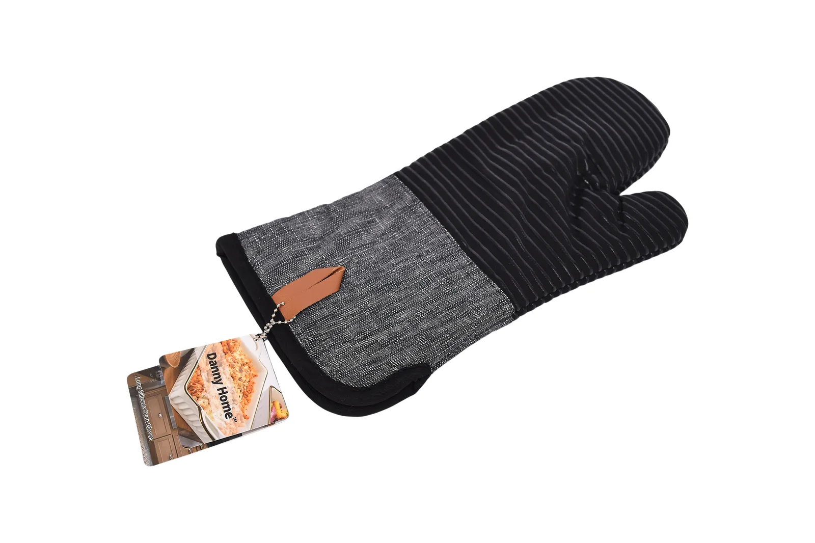 Cotton Oven Mitt 35 cm – Black