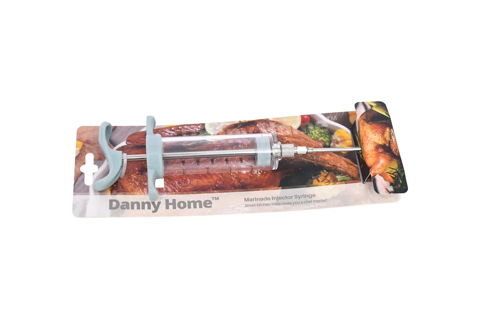 Marinade Injector Syringe with Stainless Steel Needles
