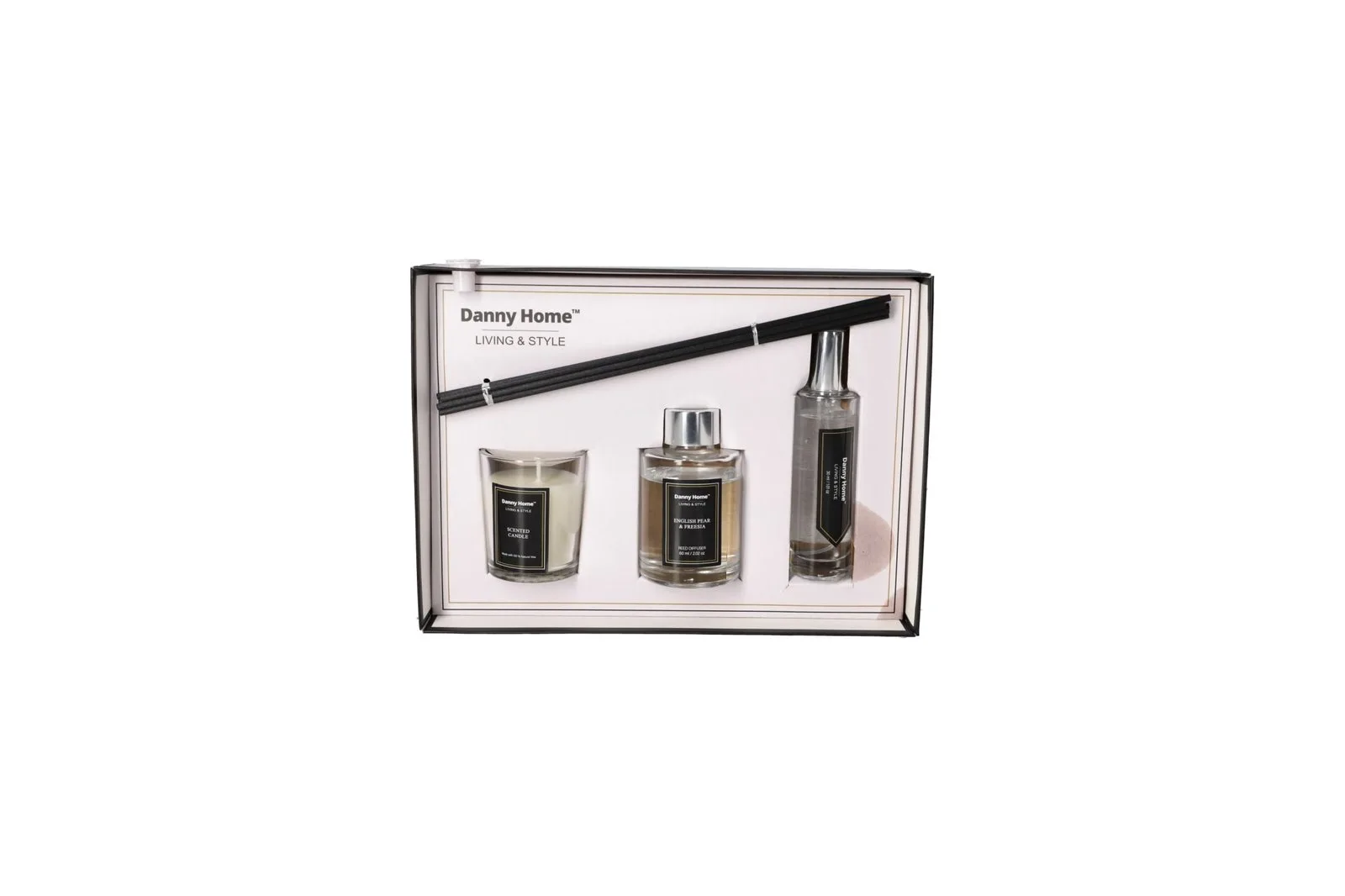 Amber and Lily Aroma Diffuser Set 60 ml