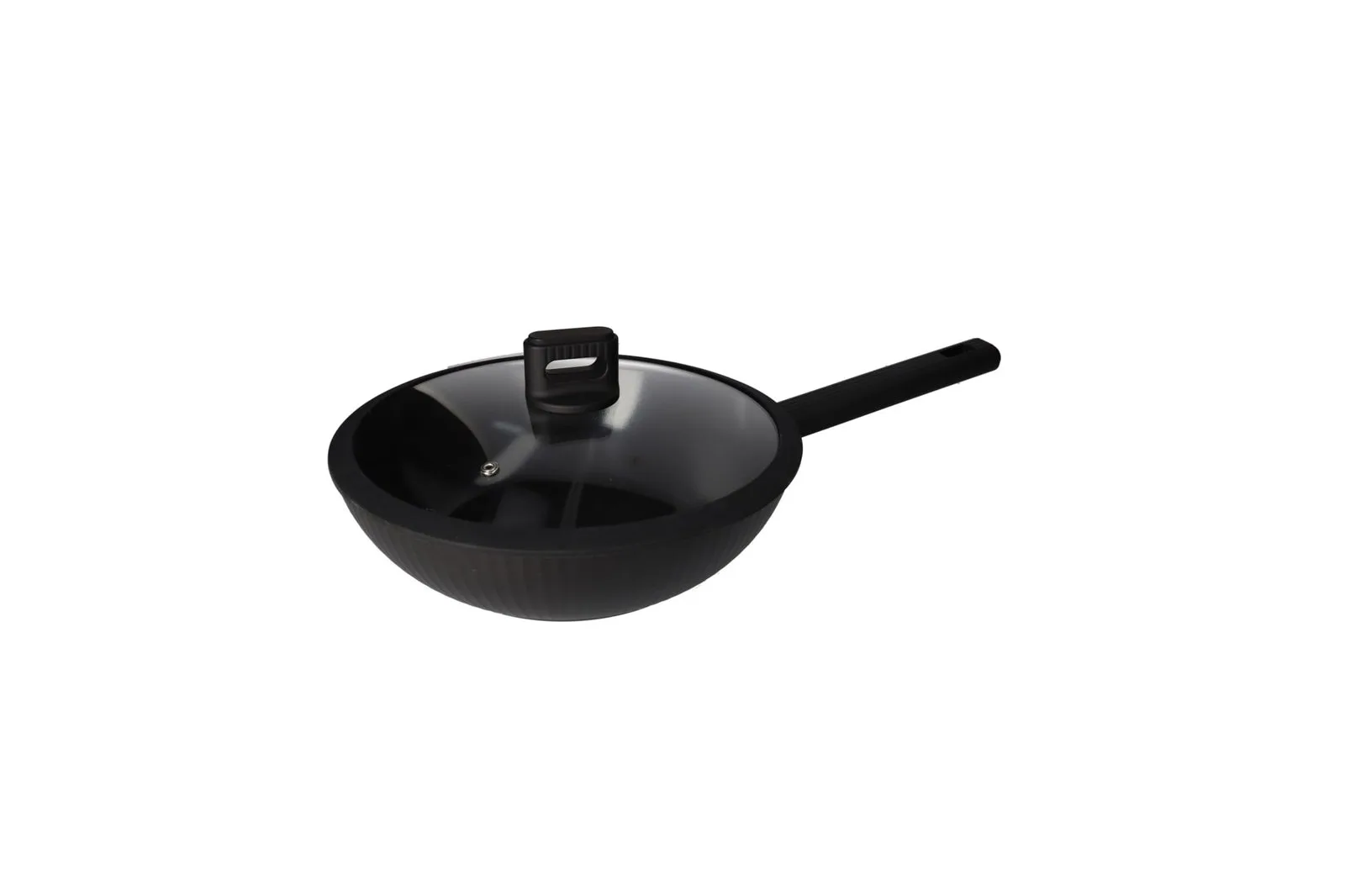 Forged Aluminium Non Stick Deep Wok with Lid