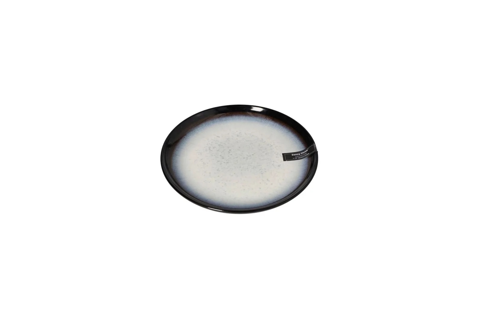 Porcelain Glazed Side Plate Black and Blue
