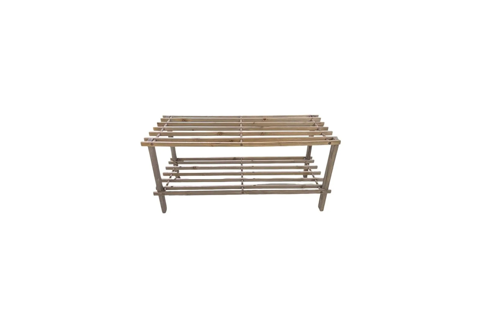 Wooden 2 Tier Shoe Rack