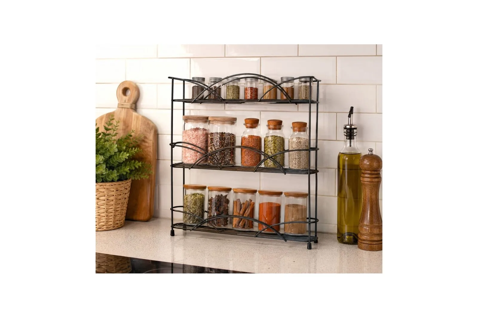 Metal 3 Tier Spice Rack