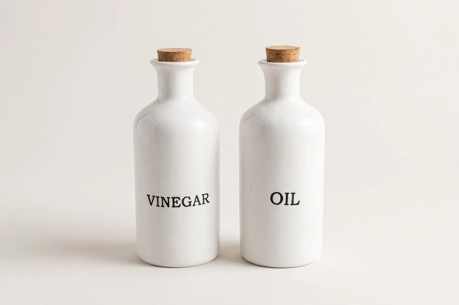 Porcelain Oil & Vinegar Bottles Set 2 pcs