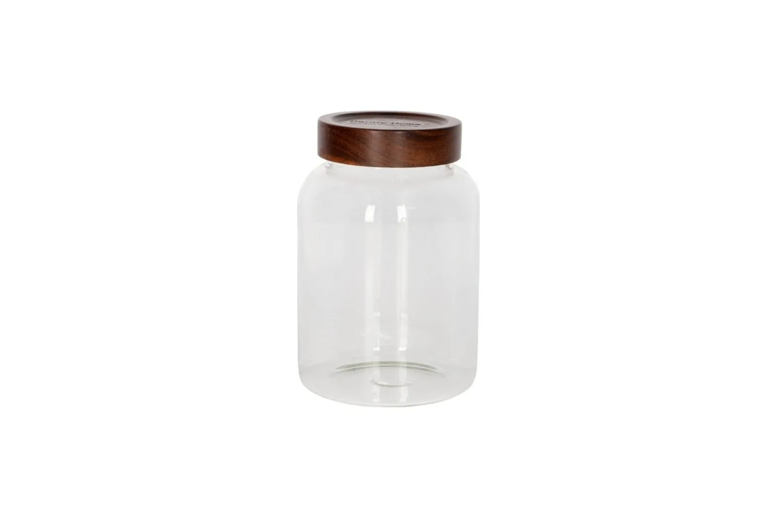 Glass Storage Jar with Acacia Wood Lid 1930 ml