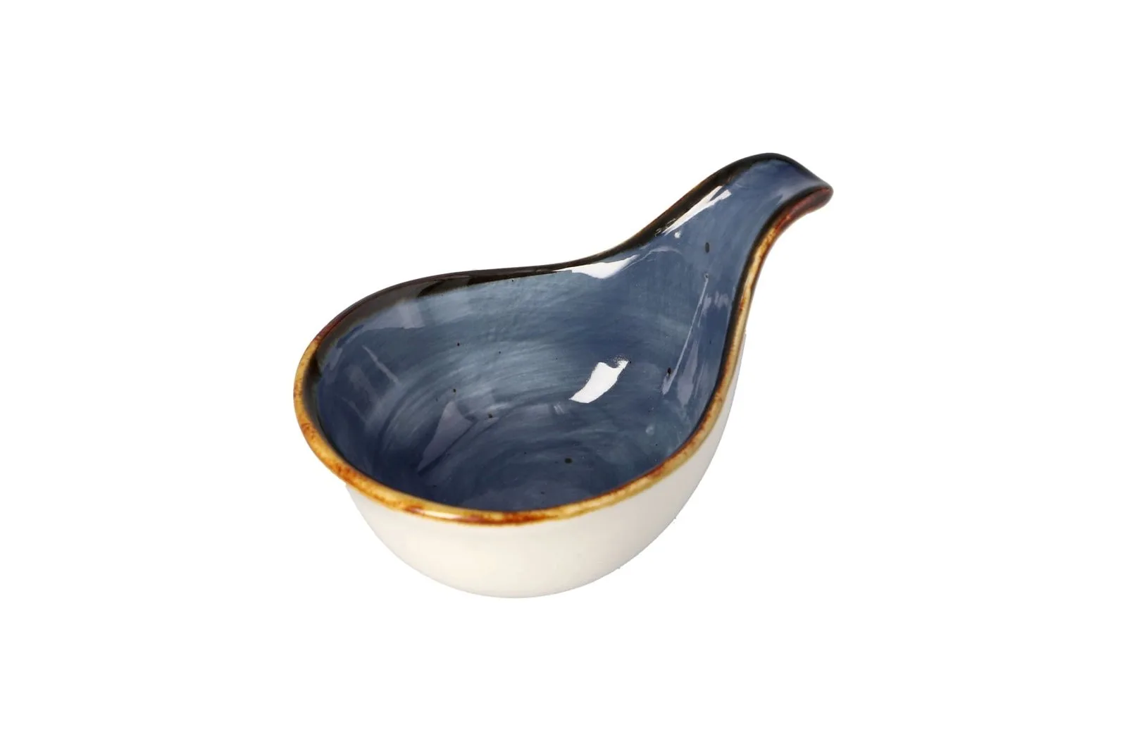 Porcelain Sauce Bowl with Handle