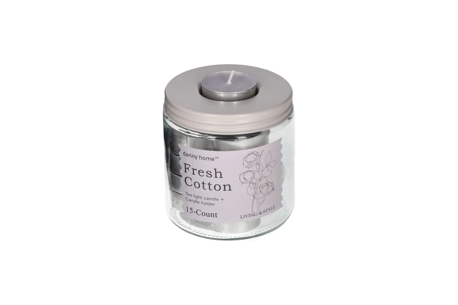 Mini Scented Candles Jar Moonlight Stony Path 15 Pcs