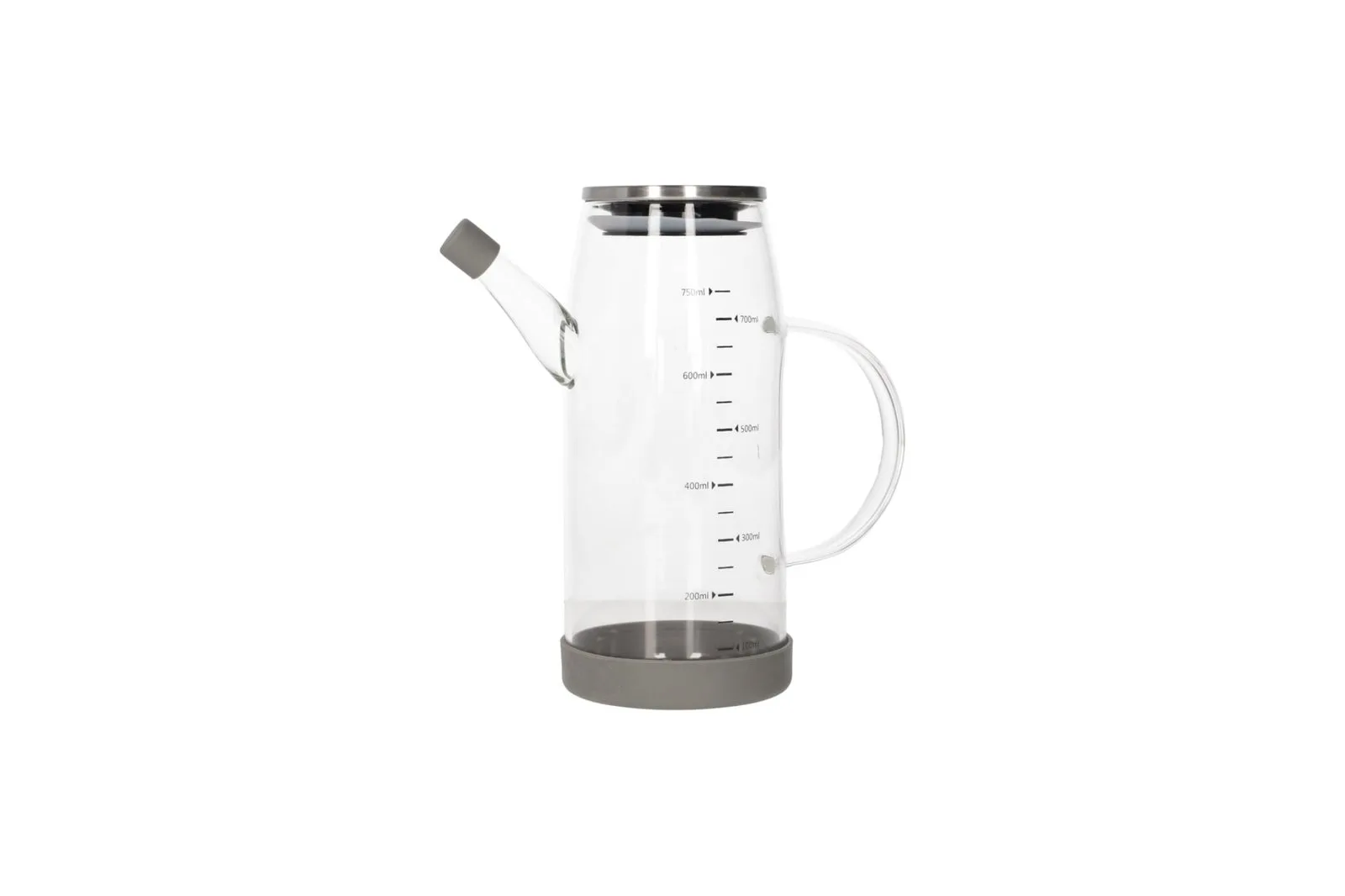 Borosilicate Glass Oil Jug with Stainless Steel Lid 750 ml